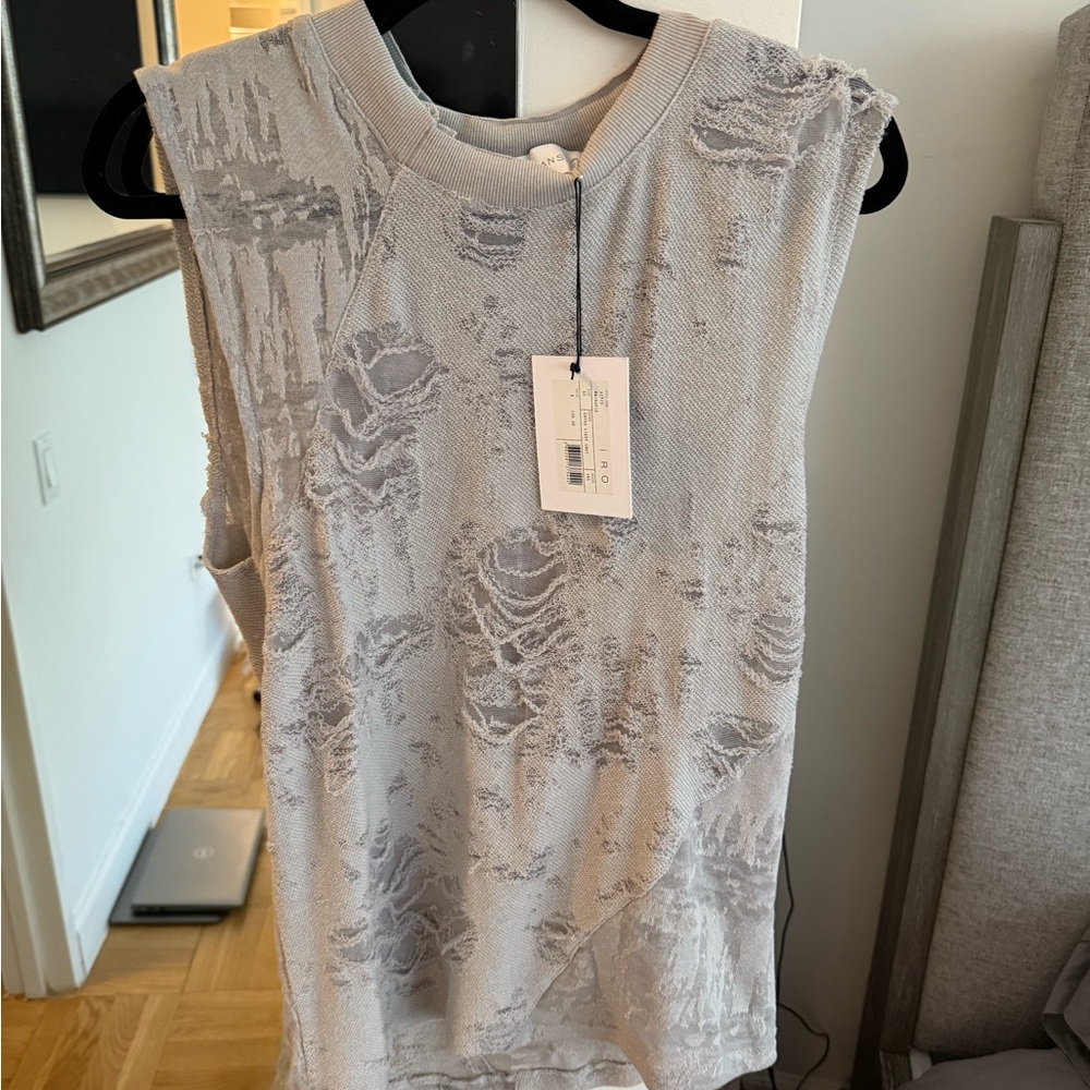 Stylish Gray Sleeveless Top